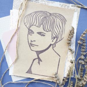 Ritratti intagliati a mano Elsa Morante