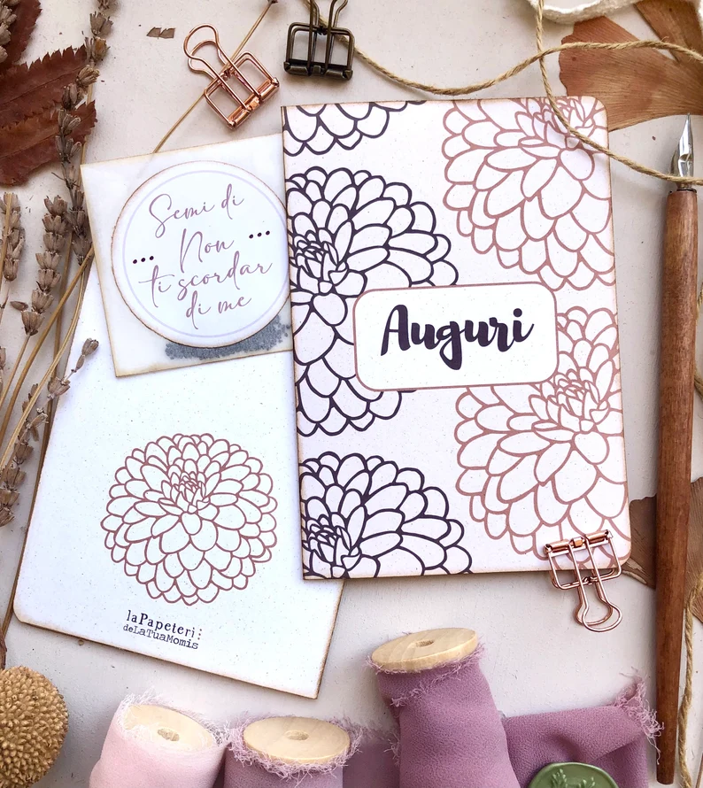 Biglietti auguri personalizzati botanici