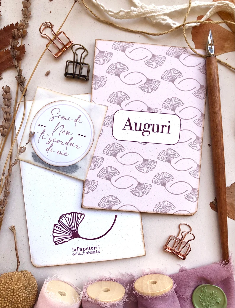 Biglietti auguri personalizzati botanici