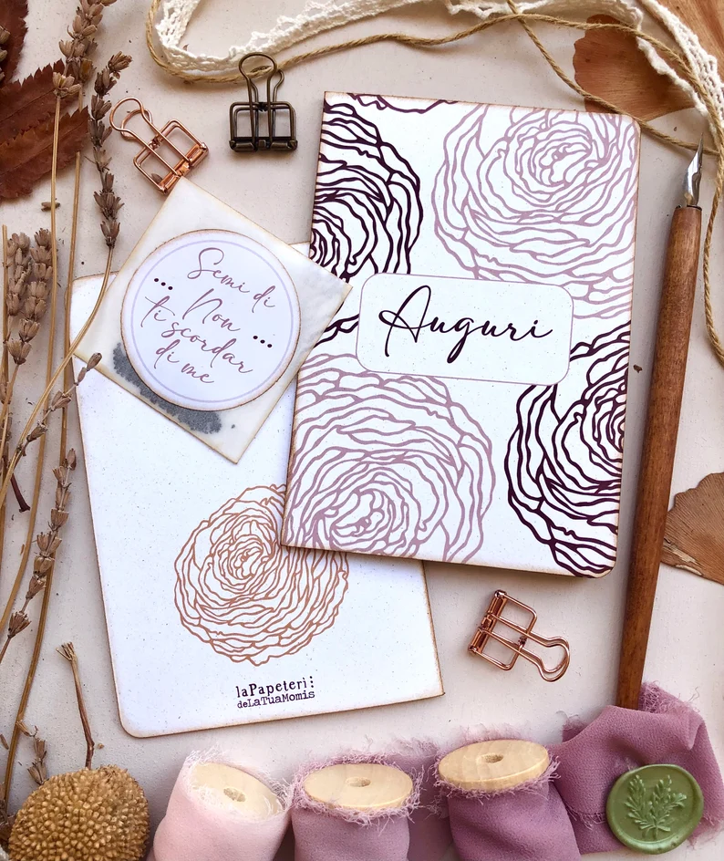 Biglietti auguri personalizzati botanici