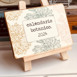 Calendario artigianale da scrivania 2024